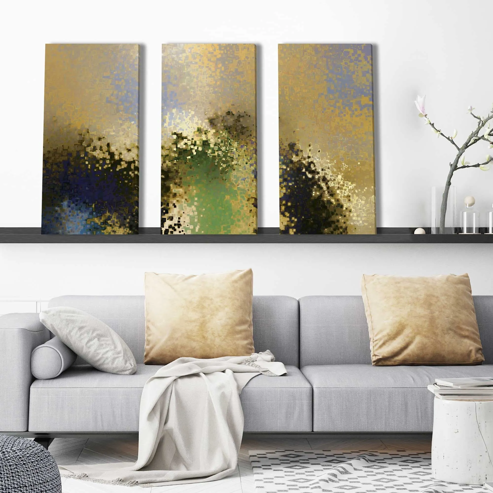 "1 John 1 9" by Mark Lawrence 3 Piece Set on Canvas