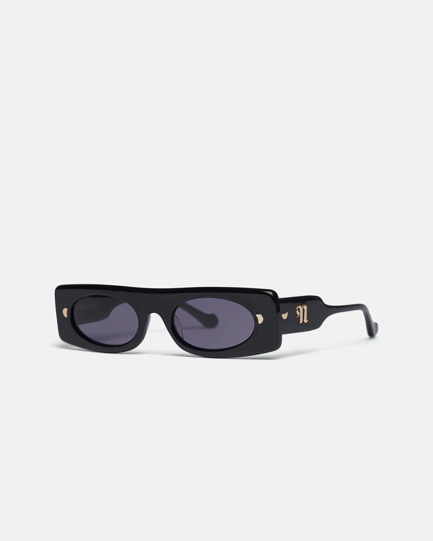 Ruthie - Bio-Plastic Visor Sunglasses - Black