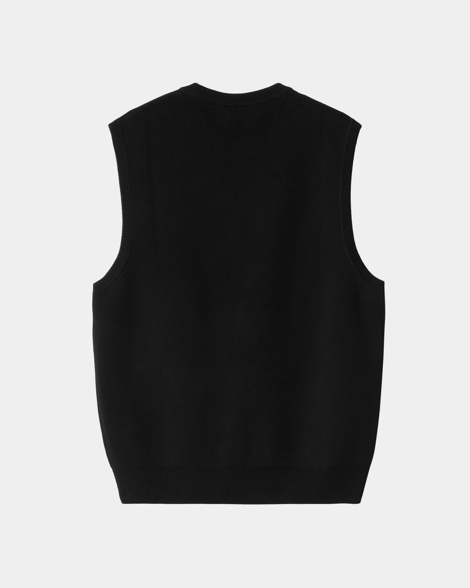 Script Vest Sweater | Black / White