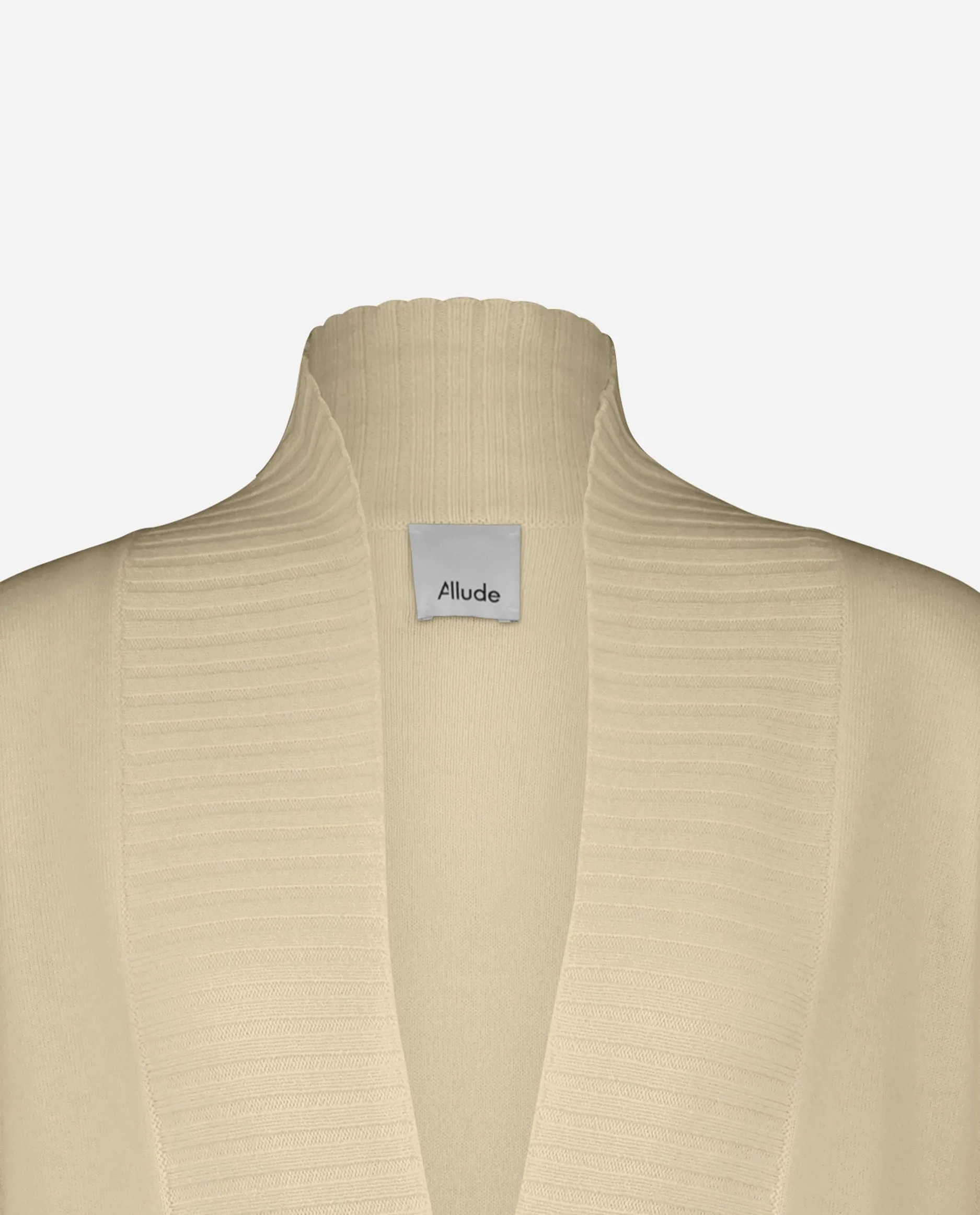 Strickjacke aus Cashmere-Mischung in Beige