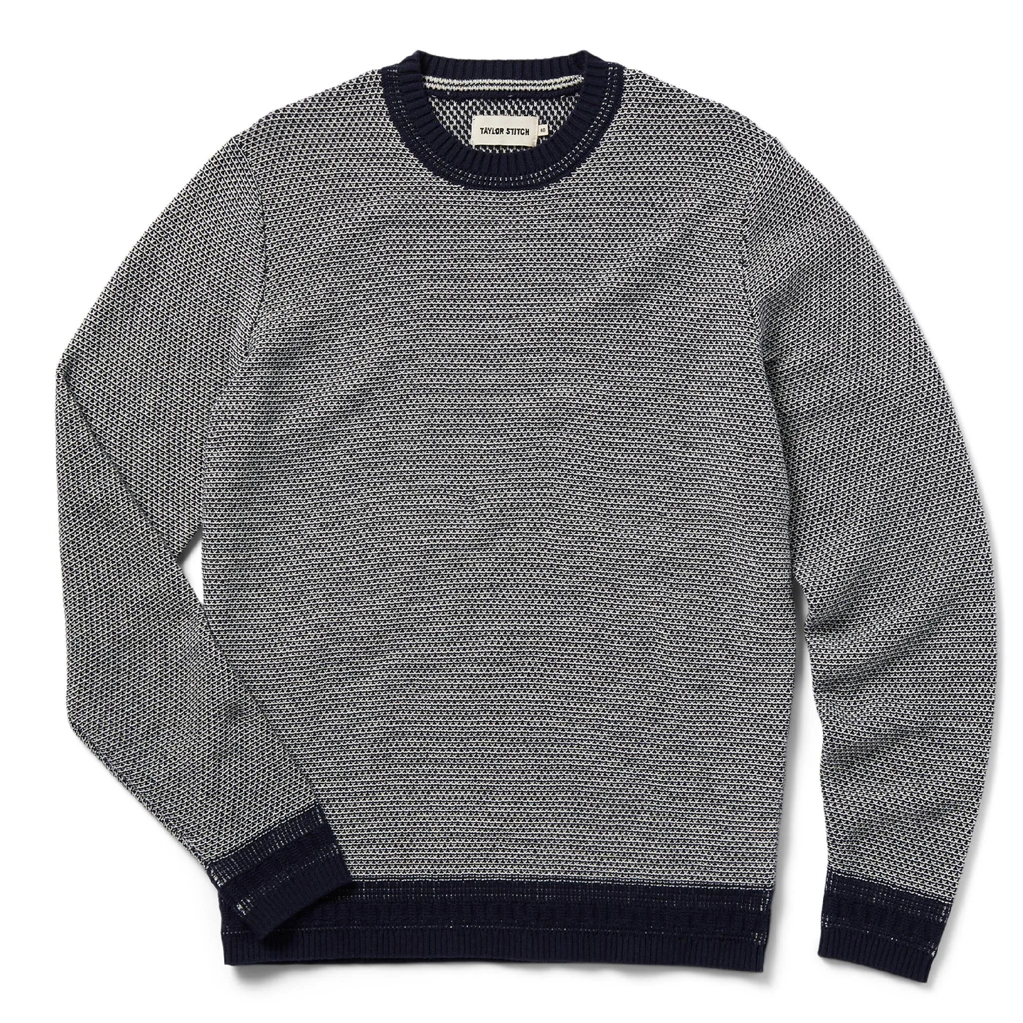 The Brume Sweater in Navy Birdseye