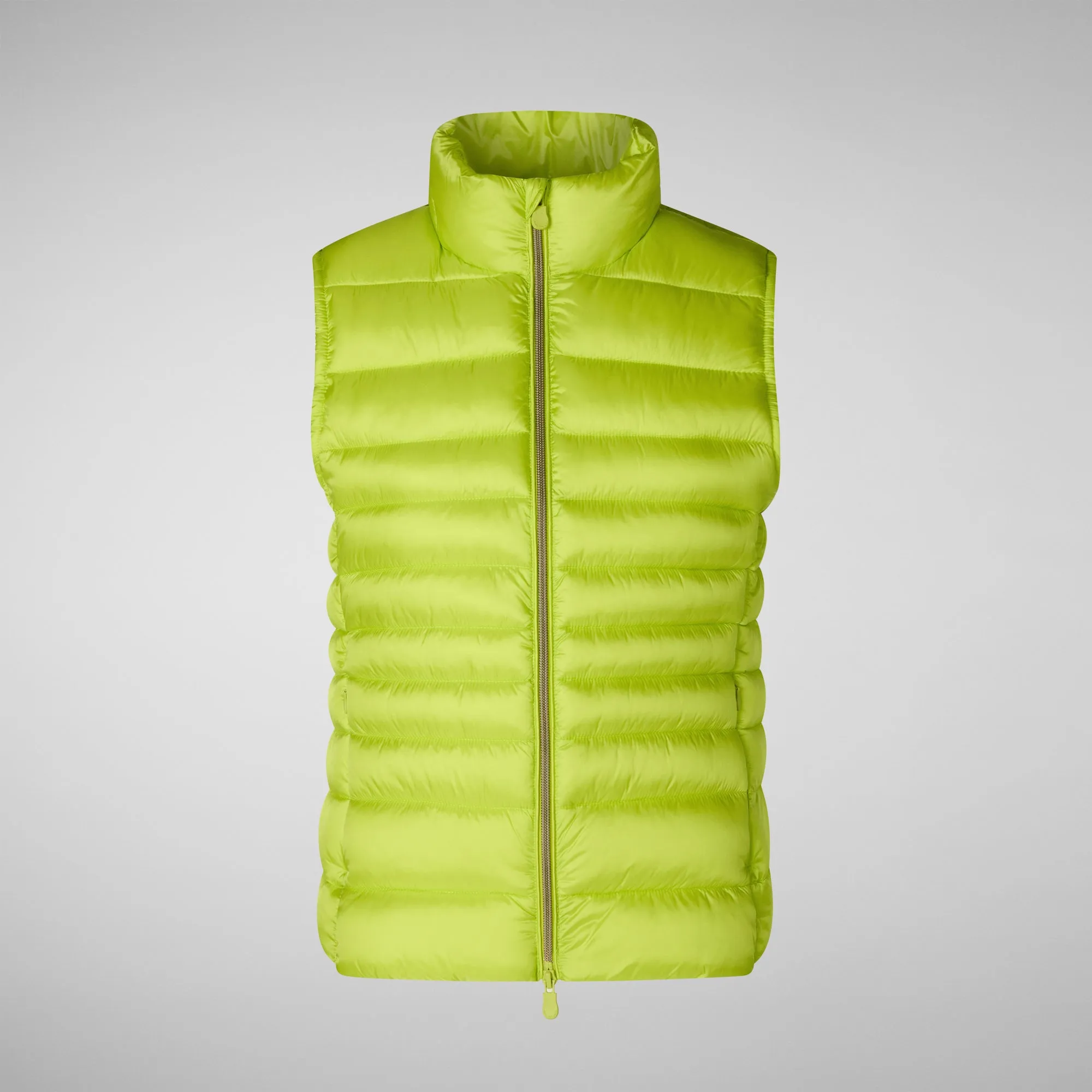 Woman's vest Lynn in lichen green