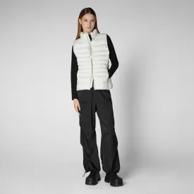 Woman's vest Lynn in off white