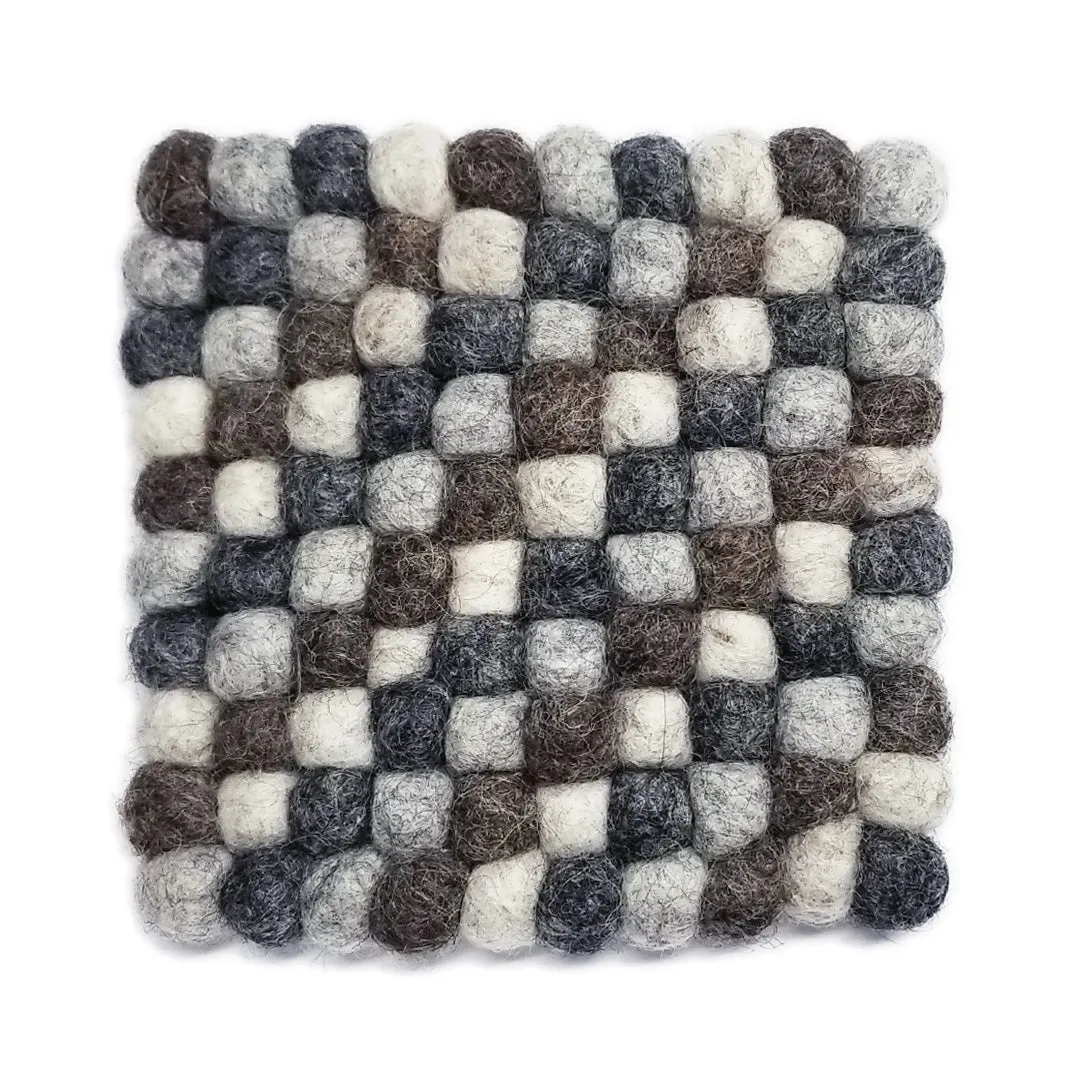 WOOL FELT GUMBALL COASTER