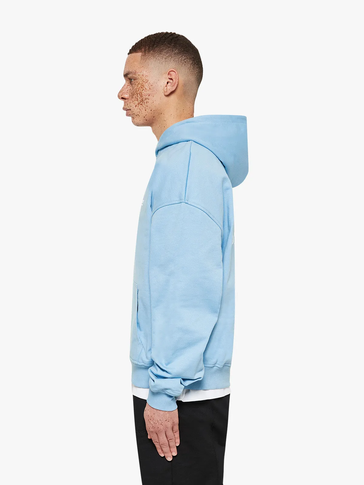 ZIP HOODIE CREATIVE DEPT - LIGHT BLUE