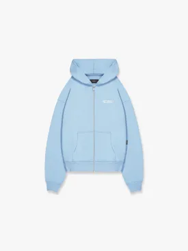 ZIP HOODIE CREATIVE DEPT - LIGHT BLUE